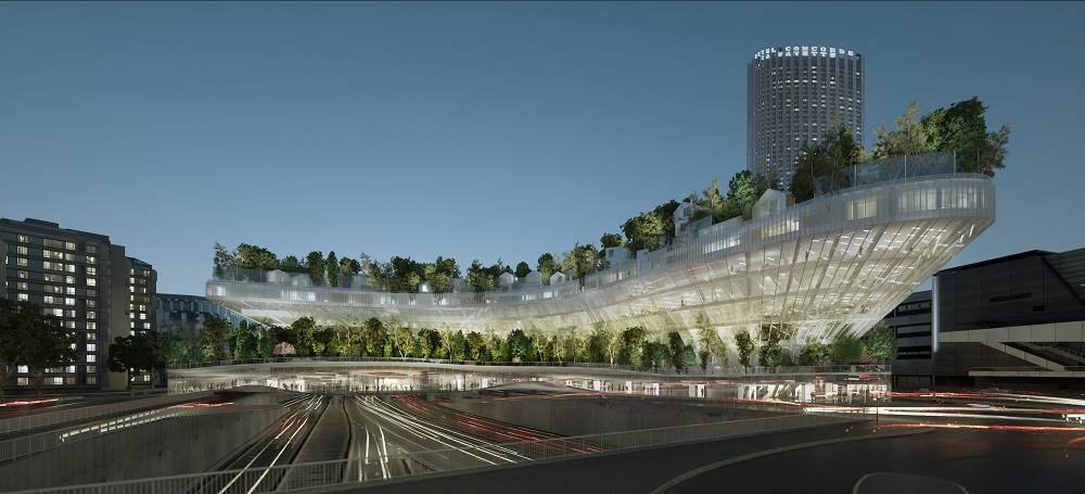 Projet "Mille arbres" réinventer Paris - boulevard Pershing